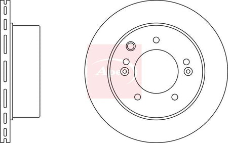 Apec DSK2420 Brake Disc - 1