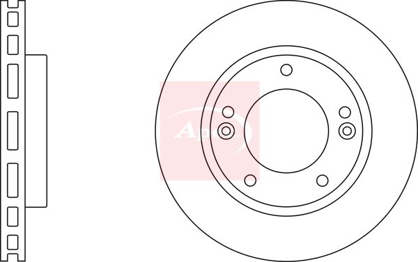 Apec DSK2421 Brake Disc - 1