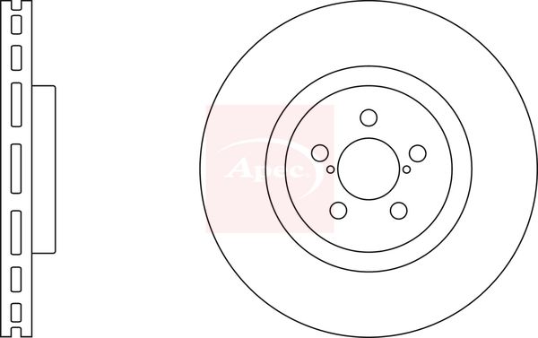 Apec DSK2423 Brake Disc - 1