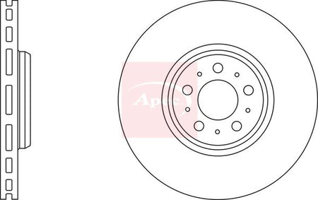 Apec DSK2424 Brake Disc - 2