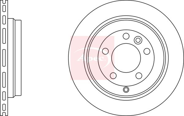 Apec DSK2428 Brake Disc - 1