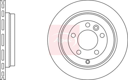 Apec DSK2428 Brake Disc - 1