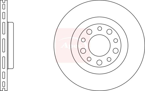 Apec DSK2431 Brake Disc - 1