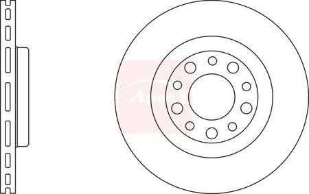 Apec DSK2431 Brake Disc - 1