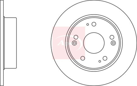 Apec DSK2433 Brake Disc - 1