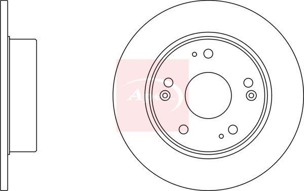 Apec DSK2433 Brake Disc - 1