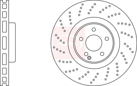 Apec DSK2434 Brake Disc - 1
