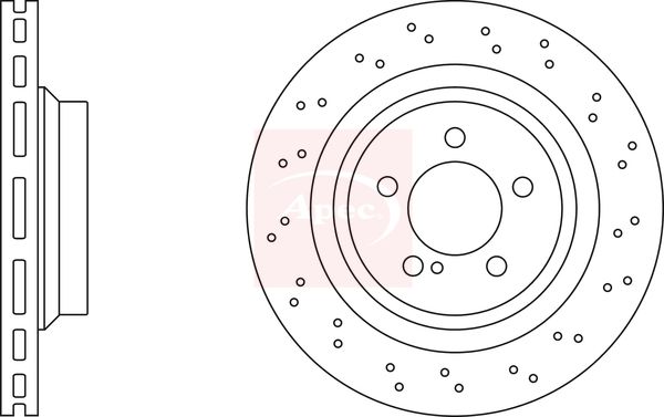 Apec DSK2435 Brake Disc - 1