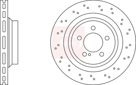 Apec DSK2435 Brake Disc - 1
