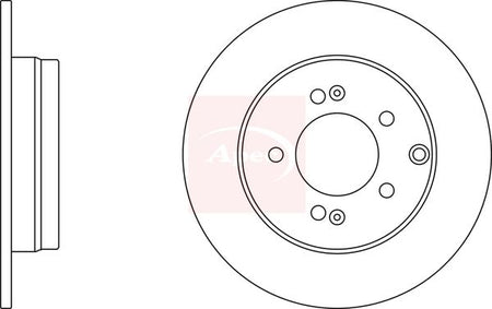 Apec DSK2439 Brake Disc - 1