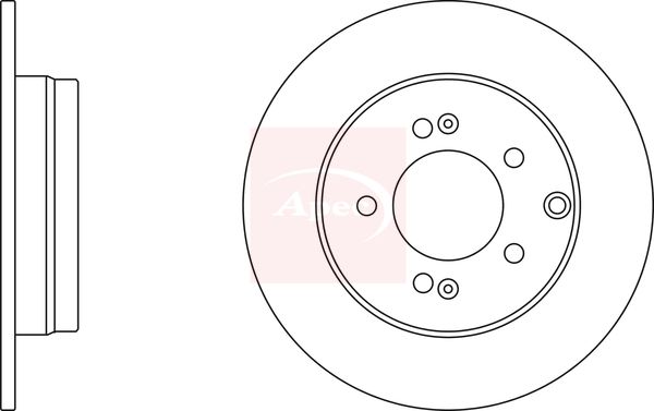 Apec DSK2439 Brake Disc - 1