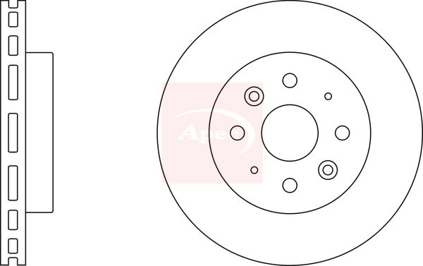Apec DSK2440 Brake Disc - 1