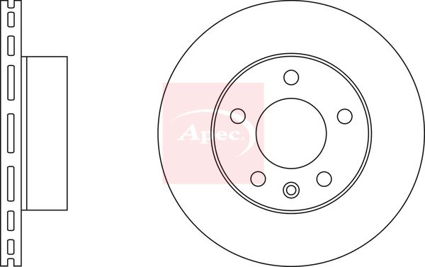 Apec DSK2446 Brake Disc - 1