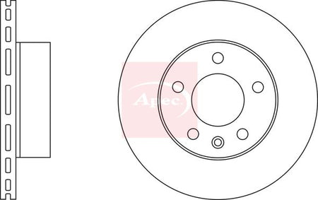 Apec DSK2446 Brake Disc - 1