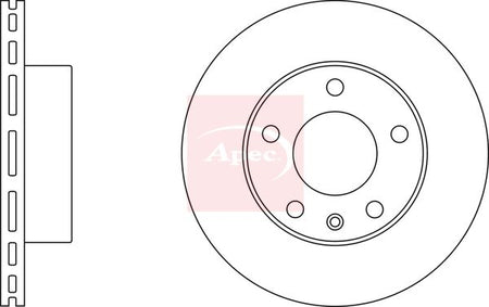 Apec DSK2447 Brake Disc - 1