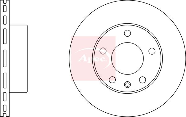 Apec DSK2447 Brake Disc - 1