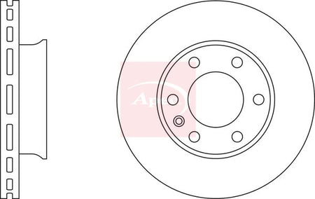 Apec DSK2448 Brake Disc - 1