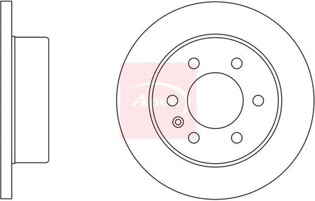 Apec DSK2449 Brake Disc - 1
