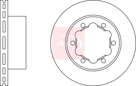 Apec DSK2450 Brake Disc - 1