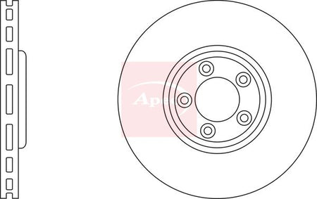 Apec DSK2451 Brake Disc - 1