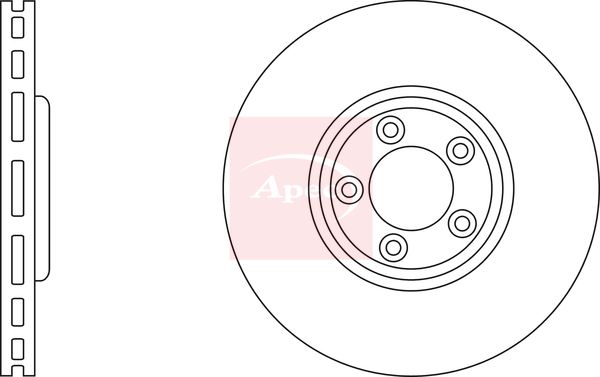 Apec DSK2451 Brake Disc - 1