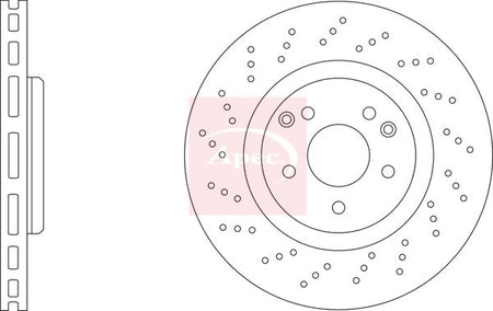 Apec DSK2453 Brake Disc - 1
