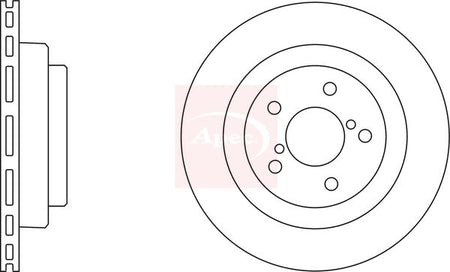 Apec DSK2456 Brake Disc - 1