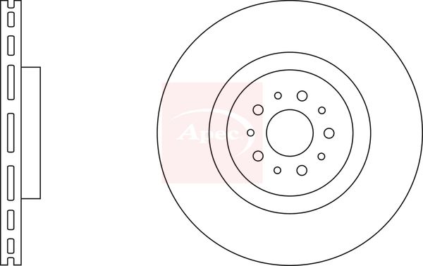 Apec DSK2458 Brake Disc - 1