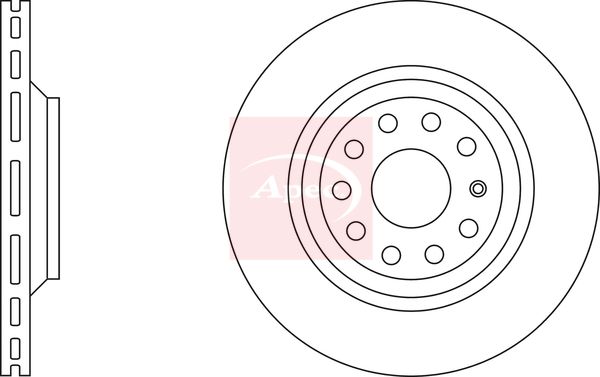 Apec DSK2460 Brake Disc - 1
