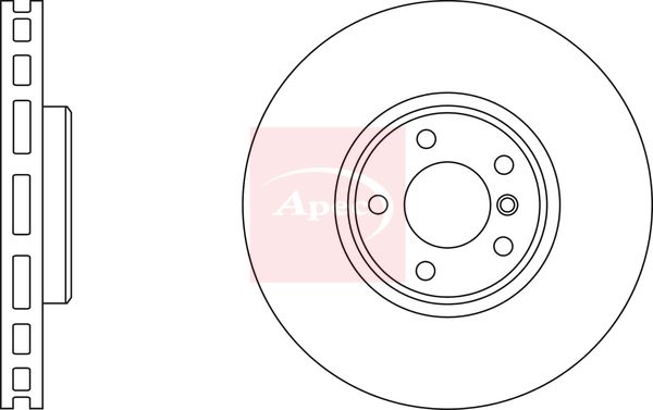 Apec DSK2461 Brake Disc - 1