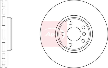 Apec DSK2461 Brake Disc - 1