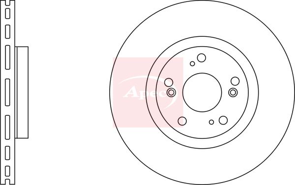 Apec DSK2463 Brake Disc - 1