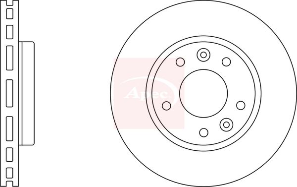 Apec DSK2465 Brake Disc - 1