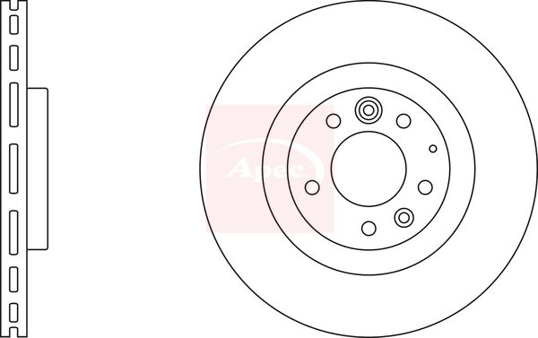 Apec DSK2466 Brake Disc - 1