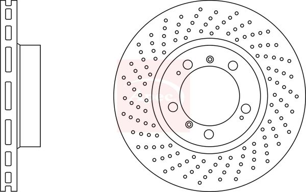 Apec DSK2467 Brake Disc - 1
