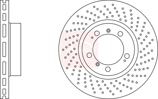 Apec DSK2468 Brake Disc - 1