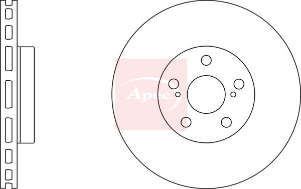 Apec DSK2471 Brake Disc - 1