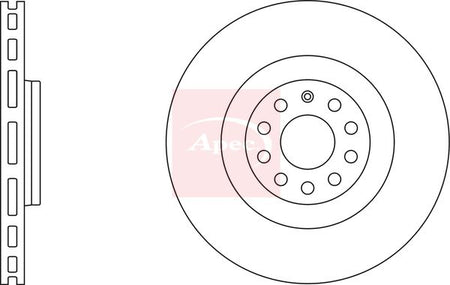 Apec DSK2473 Brake Disc - 1