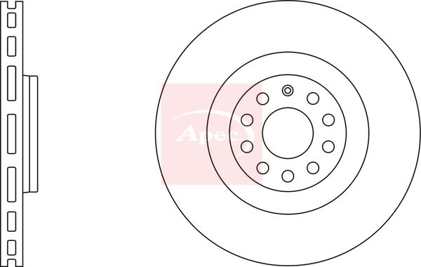 Apec DSK2473 Brake Disc - 1