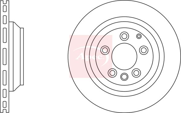 Apec DSK2475 Brake Disc - 1