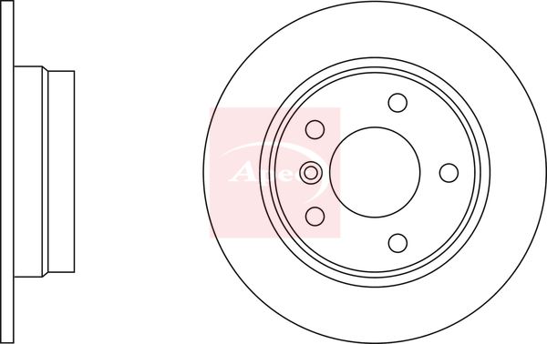Apec DSK2477 Brake Disc - 1