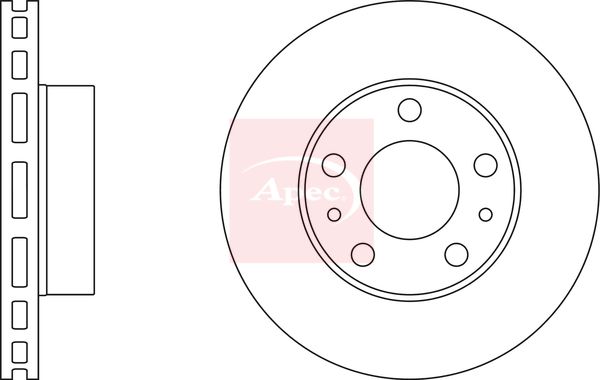 Apec DSK2480 Brake Disc - 1