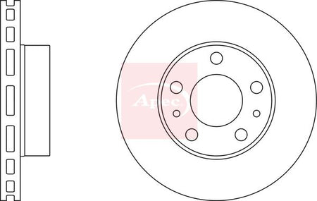 Apec DSK2480 Brake Disc - 1