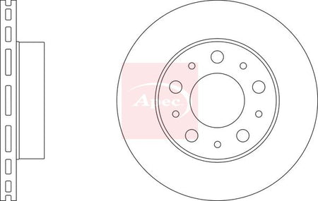 Apec DSK2481 Brake Disc - 1