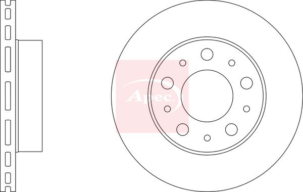 Apec DSK2481 Brake Disc - 1