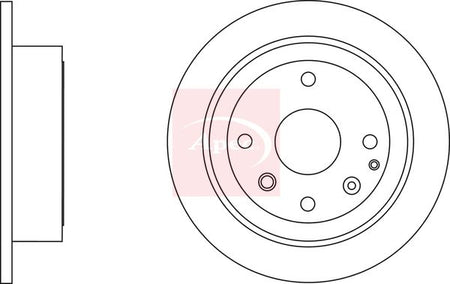 Apec DSK2485 Brake Disc - 1