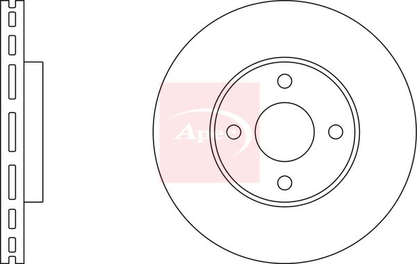 Apec DSK2487 Brake Disc - 1