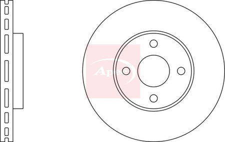 Apec DSK2487 Brake Disc - 1