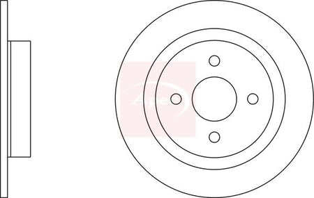 Apec DSK2488 Brake Disc - 1