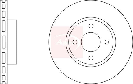 Apec DSK2492 Brake Disc - 1